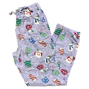 Old navy Festive Purple Pajamas size small drawstring